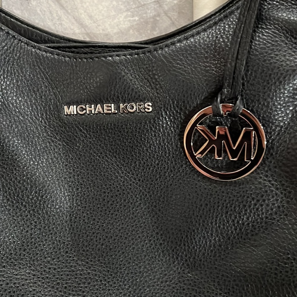 Michael Michael Kords, black leather Bedford shoulder bag nwt - Picture 2 of 4